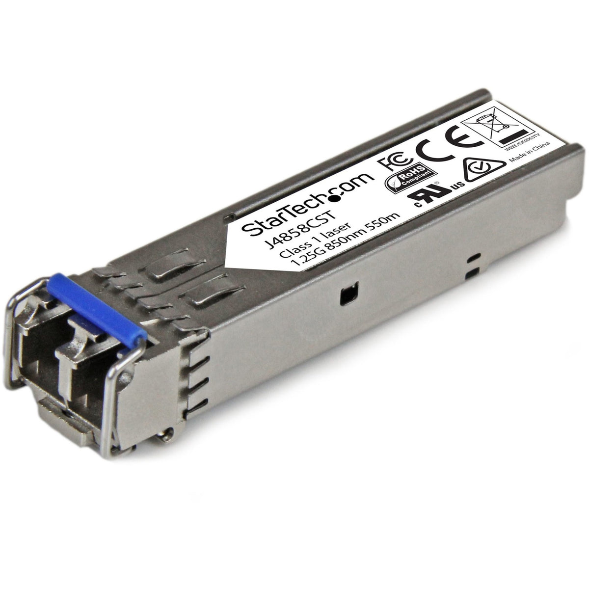 StarTech.com HPE J4858C Compatible SFP Module - 1000BASE-SX - 1GE Gigabit Ethernet SFP 1GbE Multi Mode (MMF) Fiber Optic Transceiver 550m - J4858CST