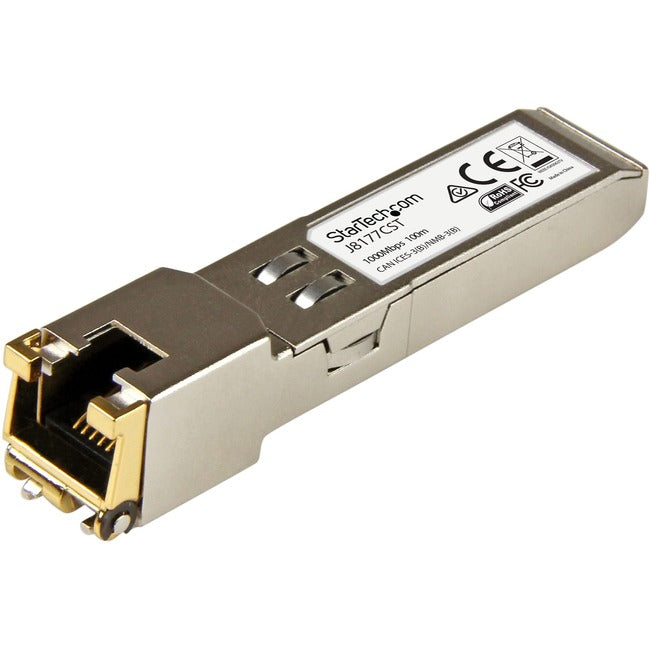 StarTech.com HPE J8177C Compatible SFP Module - 1000BASE-T - 1GE Gigabit Ethernet SFP SFP to RJ45 Cat6/Cat5e - 100m - J8177CST