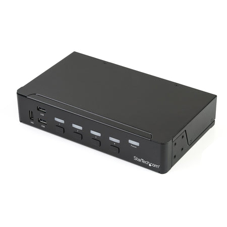 StarTech.com 4-Port DisplayPort KVM Switch - DP KVM Switch with Built-in USB 3.0 Hub for Peripherals - 4K 30 Hz - SV431DPU3A2