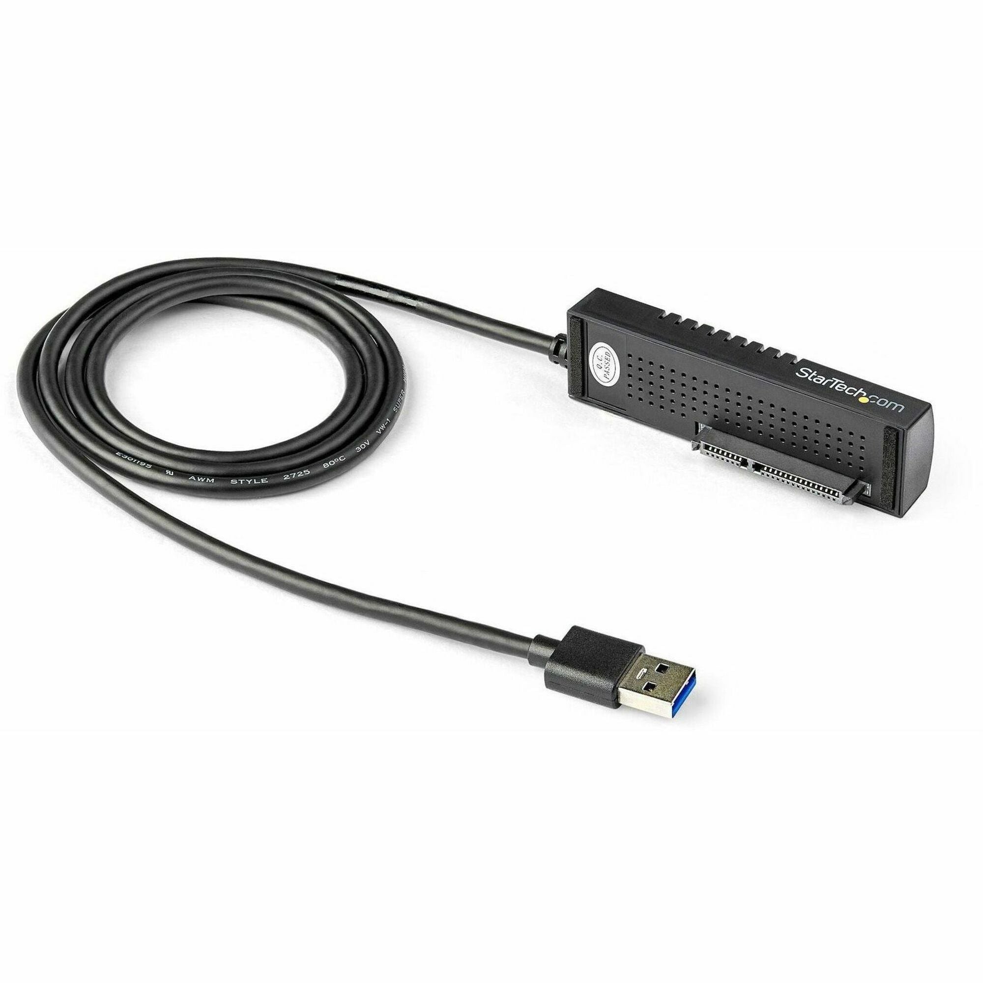 StarTech.com SATA to USB Cable - USB 3.1 10Gbps - 2.5 / 3.5 SATA SSD HDD - SATA to USB Adapter Cable - USB 3.1 to SATA Cable - USB312SAT3