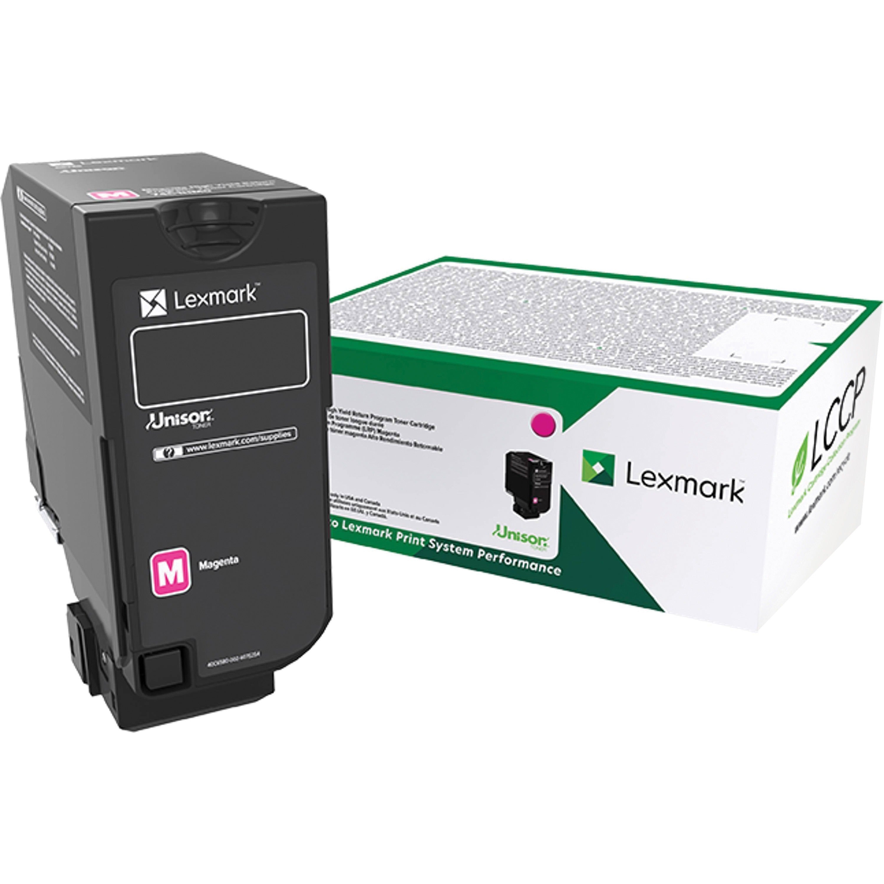 Lexmark Unison Original Standard Yield Laser Toner Cartridge - Magenta - 1 Each - 74C0SMG