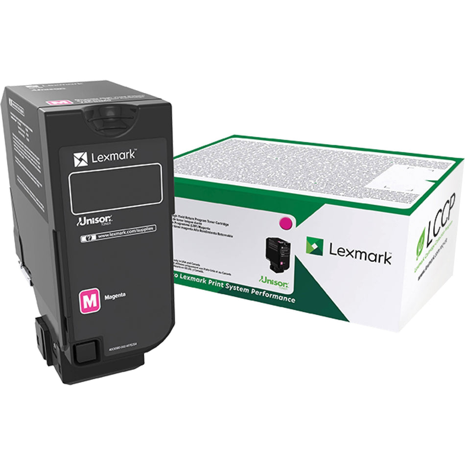 Lexmark Unison Original High Yield Laser Toner Cartridge - Magenta - 1 Each - 74C0HMG