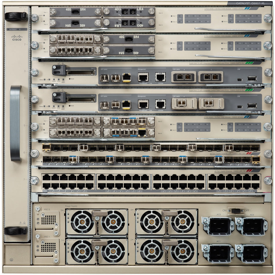 Cisco Catalyst 6807-XL 7-Slot Chassis, 10RU - C6807-XL-S6T-BUN