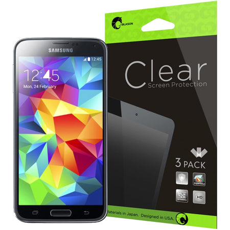 i-Blason 3 Pack Screen Protectors for Samsung Galaxy S5 Clear Clear - S5-SC-GLASS