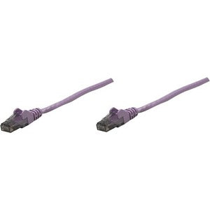 Intellinet Network Solutions Cat6 UTP Network Patch Cable, 0.5 ft (0.15 m), Purple - 392990