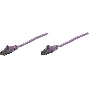 Intellinet Network Solutions Cat6 UTP Network Patch Cable, 1 ft (0.3 m), Purple - 393102