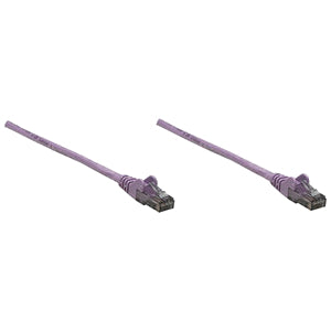 Intellinet Network Solutions Cat6 UTP Network Patch Cable, 1.5 ft (0.5 m), Purple - 393119