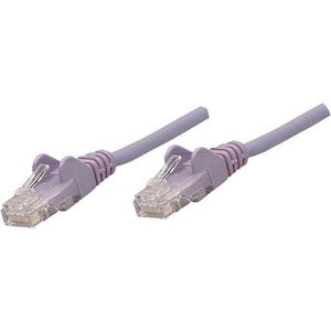 Intellinet Network Solutions Cat5e UTP Network Patch Cable, 0.5 ft (0.15 m), Purple - 453424