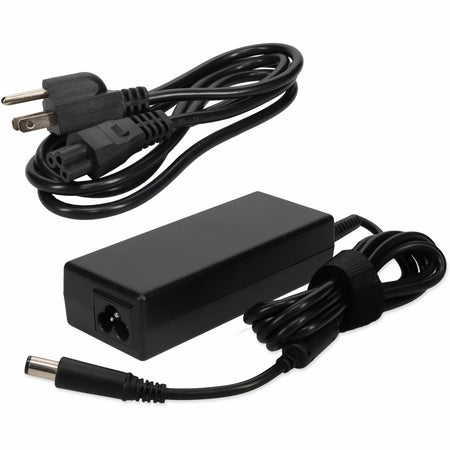 AddOn HP 835498-001 Compatible 65W 18.5V at 3.5A Black 7.4 mm x 5.0 mm Laptop Power Adapter and Cable - 835498-001-AA