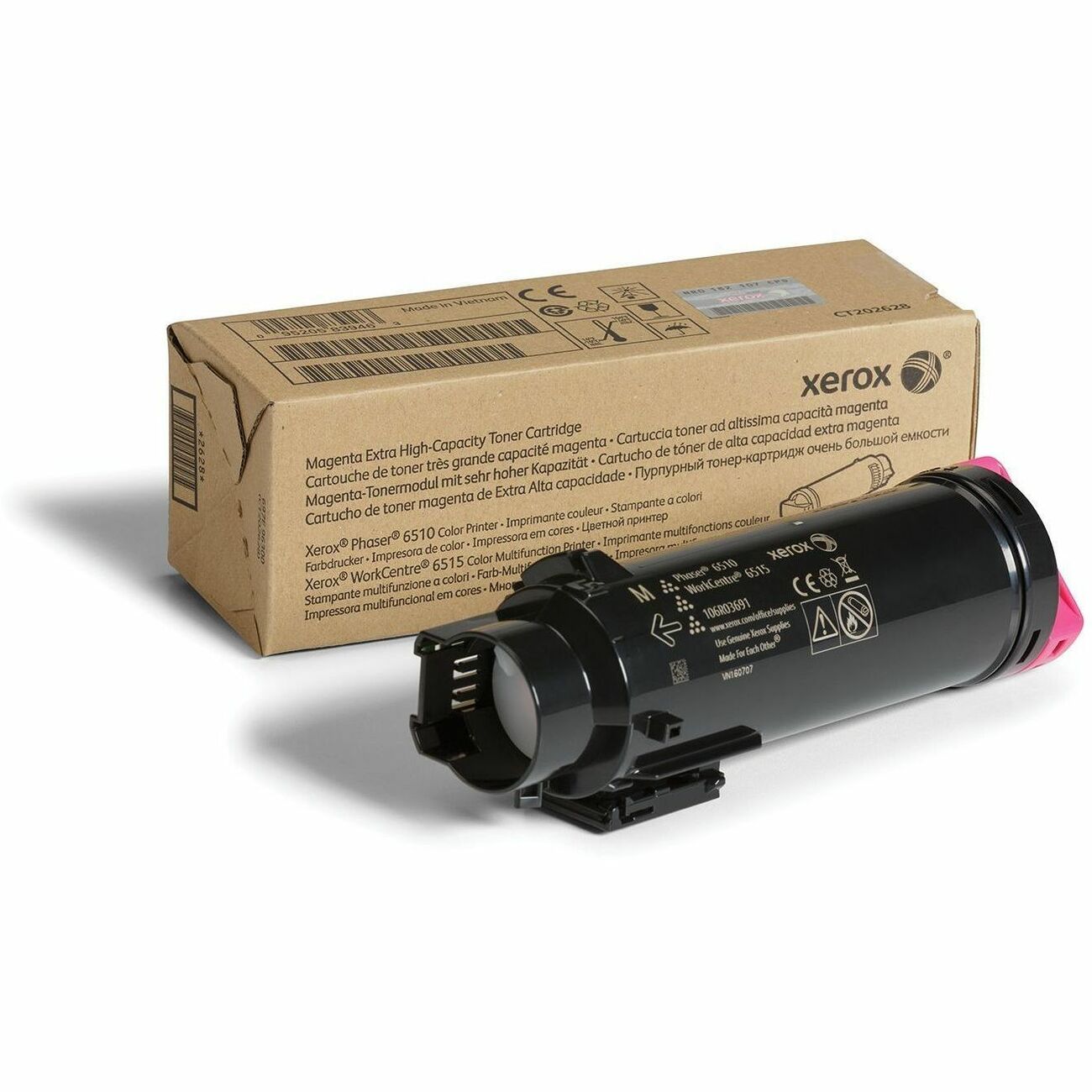 Xerox Genuine Phaser&reg; 6510, WorkCentre&reg; 6515 Magenta Extra High capacity Toner Cartridge (4300 Pages) - 106R03691 - 106R03691