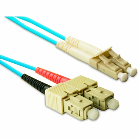 ENET 5M SC/LC Duplex Multimode 50/125 10Gb OM4 or Better Aqua Fiber Patch Cable 5 meter SC-LC Individually Tested - SCLC-OM4-5M-ENC
