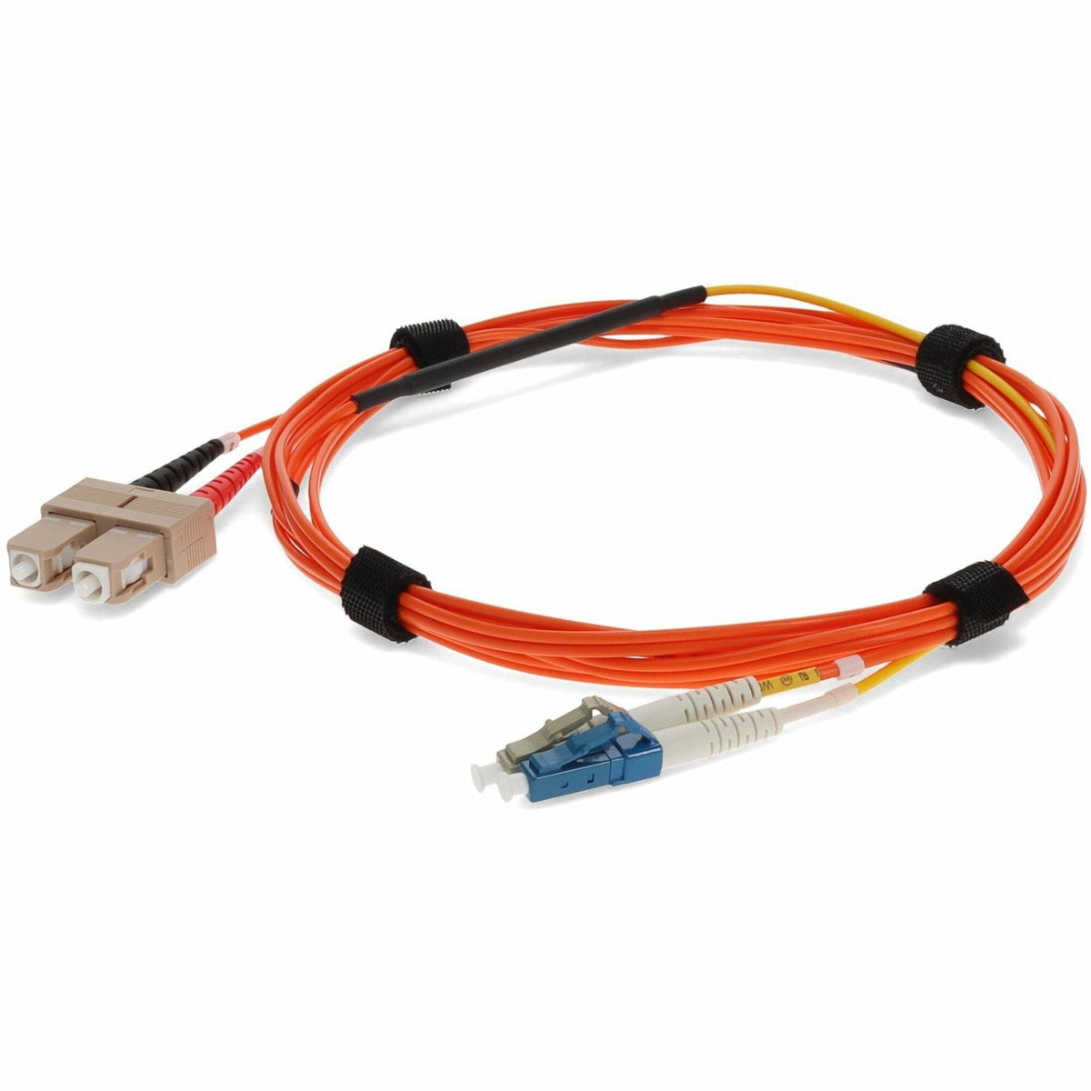 AddOn 2m SC (Male) Orange OM1 to LC (Male) Yellow OS2 Duplex OFNR Mode Conditioning Cable - ADD-MODE-SCLC6-2