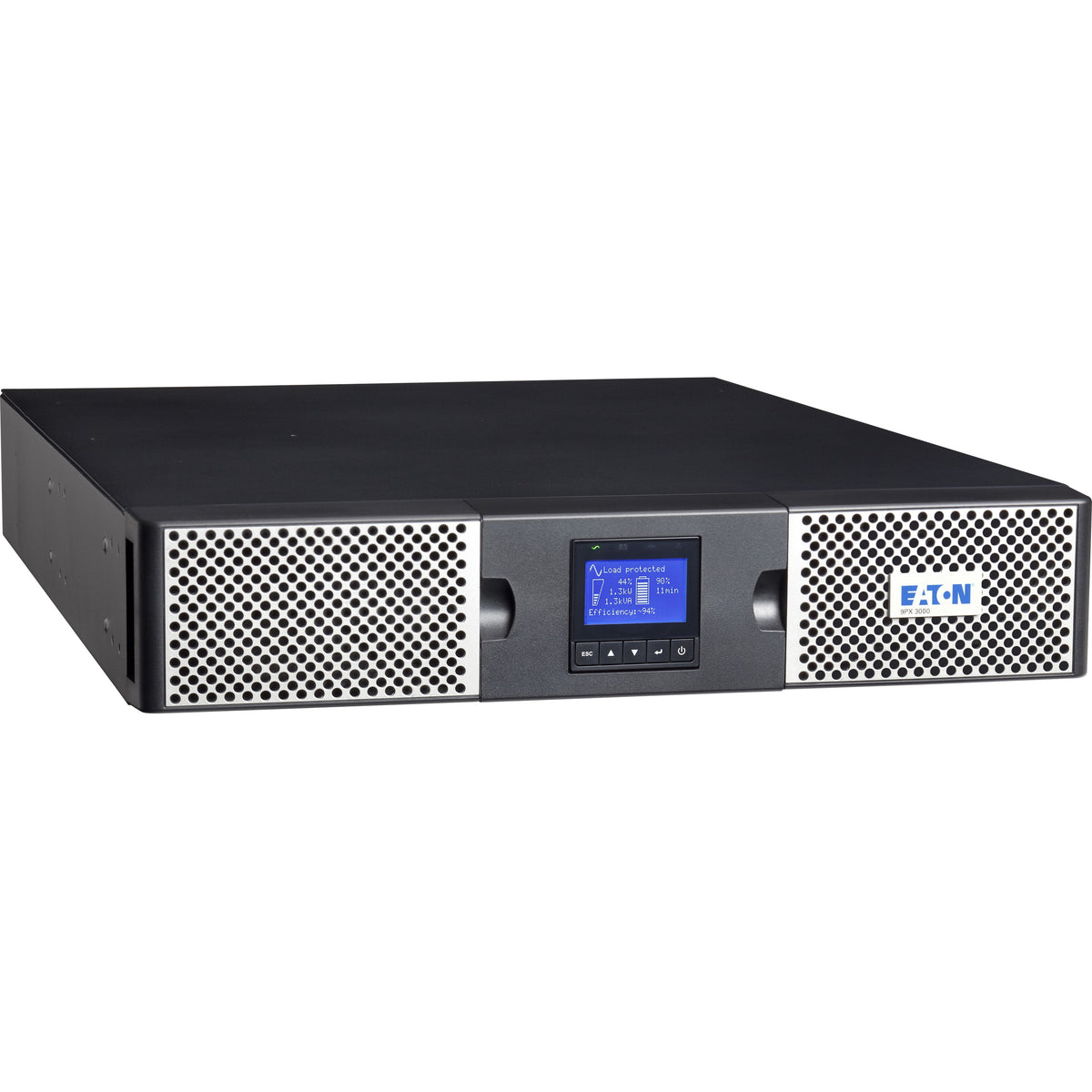 Eaton 9PX 2200VA 2000W 208V Online Double-Conversion UPS - L6-20P, 8 C13, 2 C19 Outlets, Cybersecure Network Card Option, Extended Run, 2U Rack/Tower - 9PX2200GRT