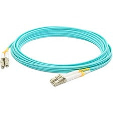 AddOn 50m HP QK737A Compatible LC (Male) to LC (Male) Aqua OM4 Duplex Fiber OFNR (Riser-Rated) Patch Cable - QK737A-AO