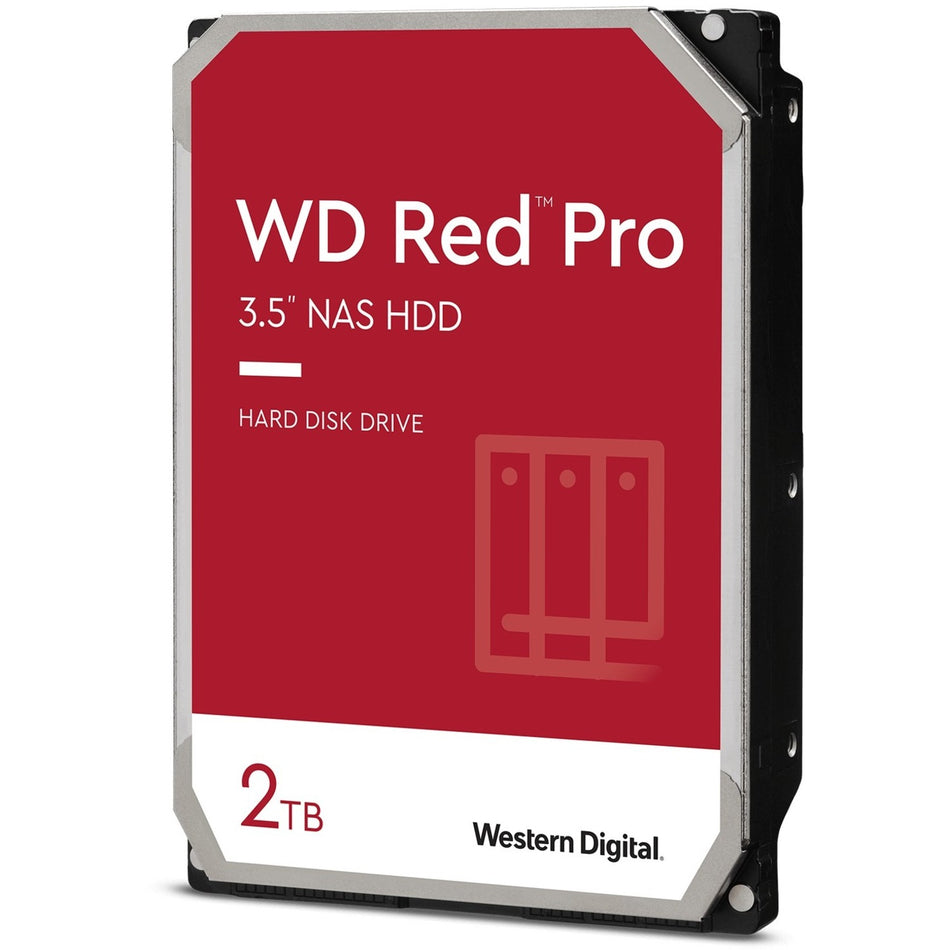 Western Digital Red Pro WD2002FFSX 2 TB Hard Drive - 3.5" Internal - SATA (SATA/600) - Conventional Magnetic Recording (CMR) Method - WD2002FFSX