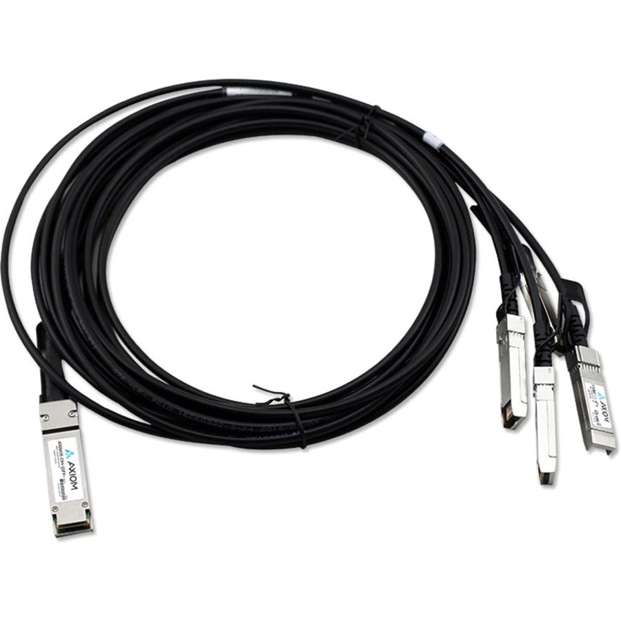 Axiom 40GBASE-CR4 QSFP+ to 4 10GBASE-CU SFP+ Passive DAC Dell Compatible 3m - 470-AAXG-AX