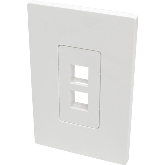 Tripp Lite by Eaton Single-Gang 2-Port Wall Plate Keystone Cat5/6 USB HDMI Dport RCA - N080-102