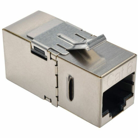 Eaton Tripp Lite Series Cat6 Straight-Through Modular Shielded In-Line Snap-In Coupler with 90-Degree Down-Angled Port (RJ45 F/F), TAA - N235-001-SH-D