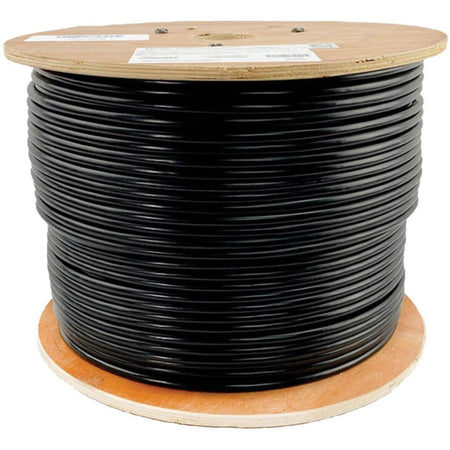 Tripp Lite by Eaton Cat6 Gigabit Solid Core Plenum-Rated UTP CMP PVC Bulk Ethernet Cable Black 1000 ft. (304.8 m) - N224-01K-BK