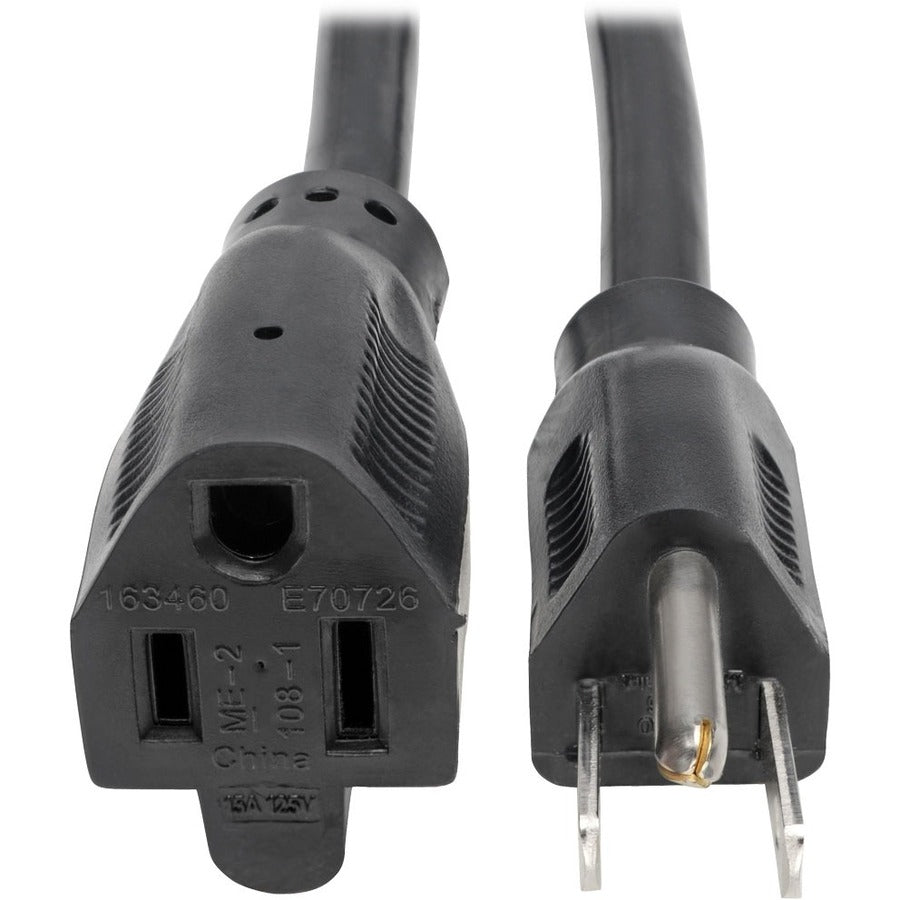 Tripp Lite by Eaton Power Extension Cord NEMA 5-15P to NEMA 5-15R - Heavy-Duty 15A 120V 14 AWG 25 ft. (7.62 m) Black - P024-025