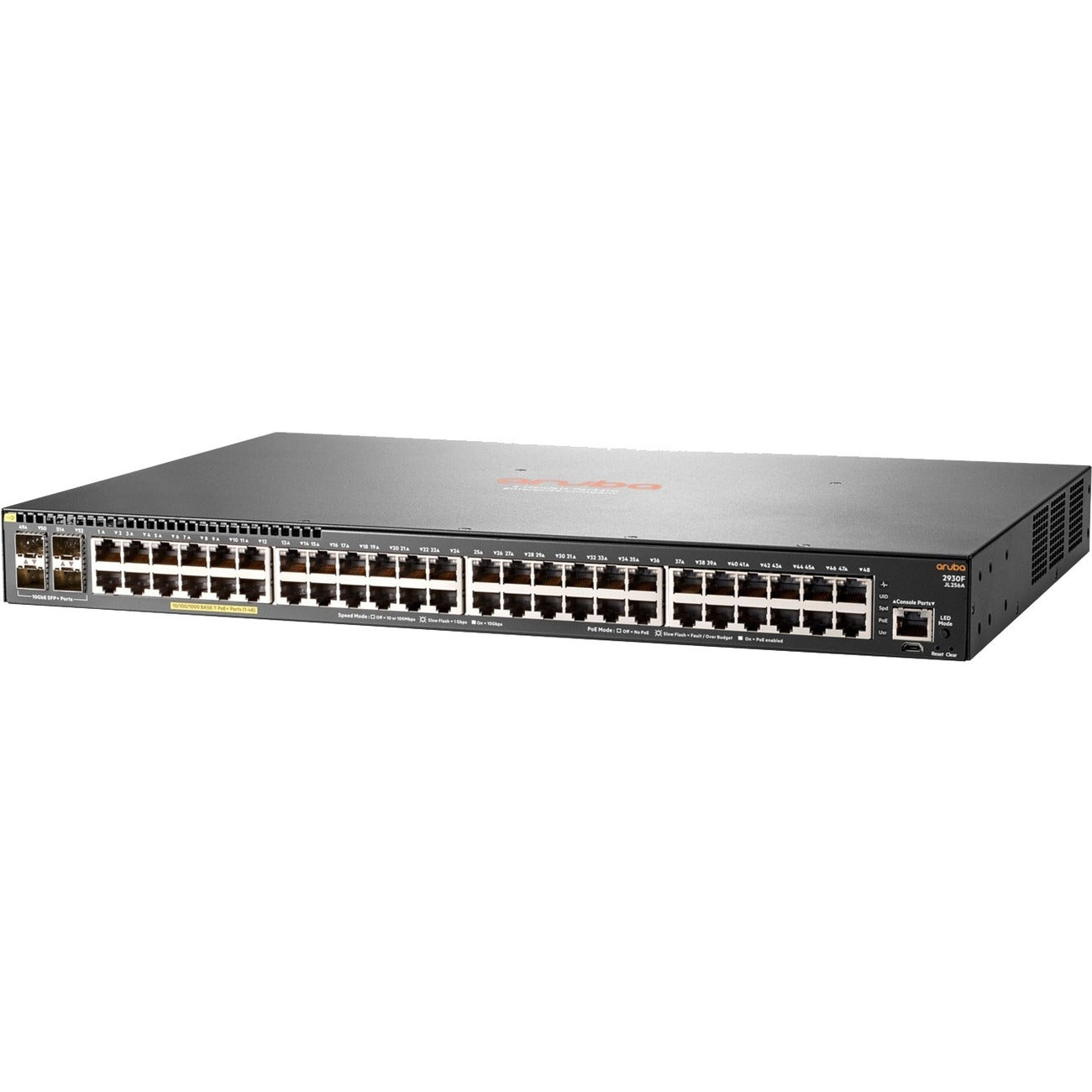 HPE Aruba 2930F 48G PoE+ 4SFP+ Switch - JL256A#ABA