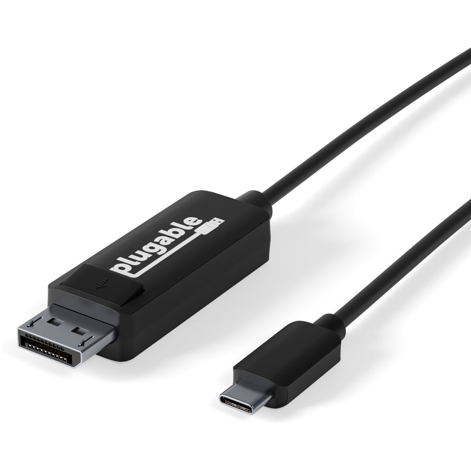 Plugable USB C to DisplayPort Adapter - 6ft (1.8m) Adapter Cable - USBC-DP