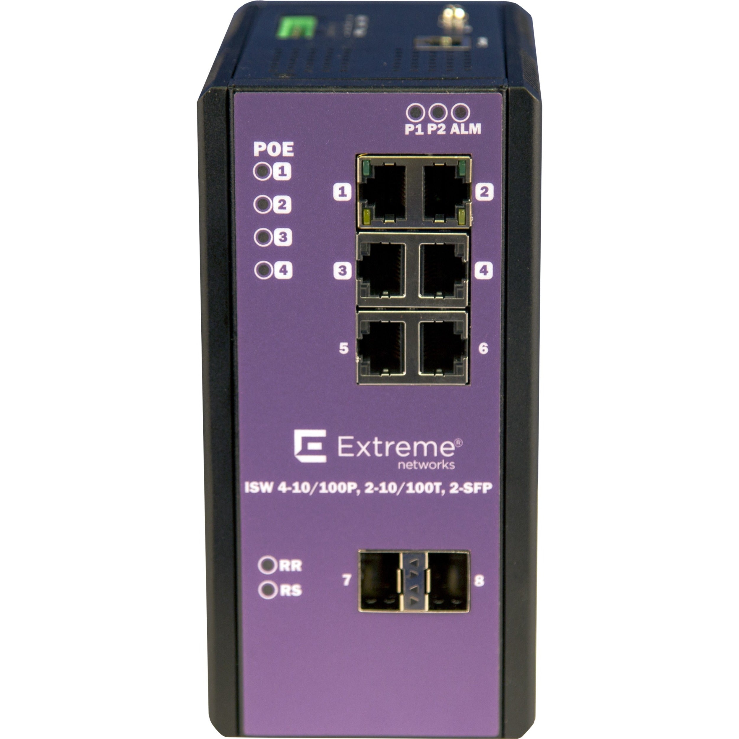 Extreme Networks ISW 4-10/100P, 2-10/100T, 2-SFP Ethernet Switch - 16801