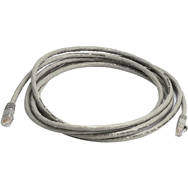 Monoprice Cat6 24AWG UTP Ethernet Network Patch Cable, 10ft Gray - 3437