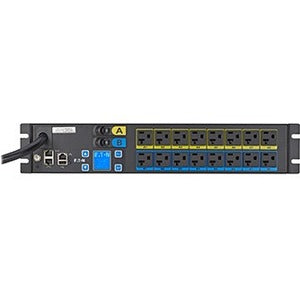 Eaton Metered Input rack PDU, 2U, L5-30P input, 10 ft cord, Single-phase, 100-127V, Outlets: (16) 5-20R - EMIU05-10