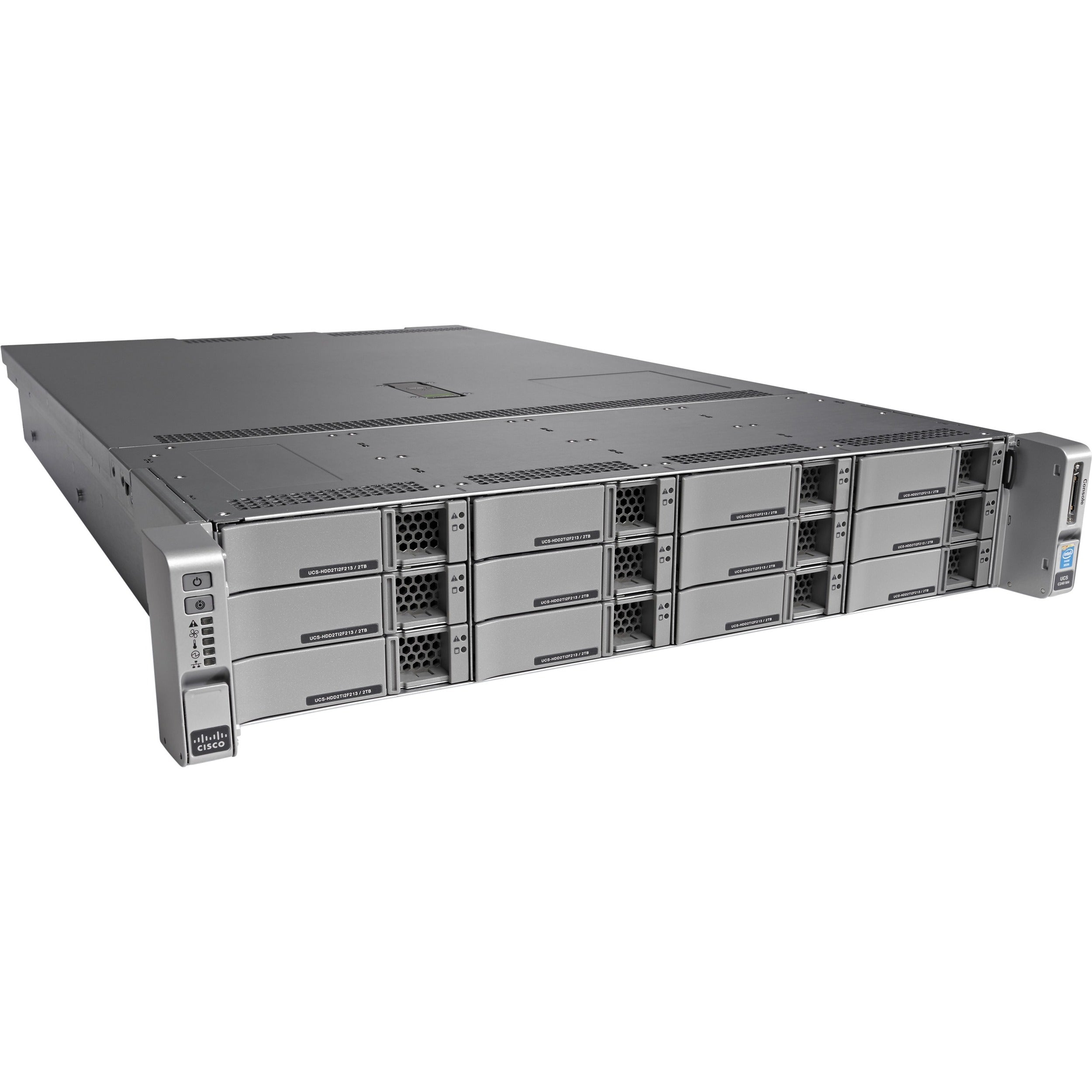 Cisco C240 M4 2U Rack Server - 2 x Intel Xeon E5-2620 v4 2.10 GHz - 32 GB RAM - 12Gb/s SAS Controller - UCS-SPR-C240M4-BS2