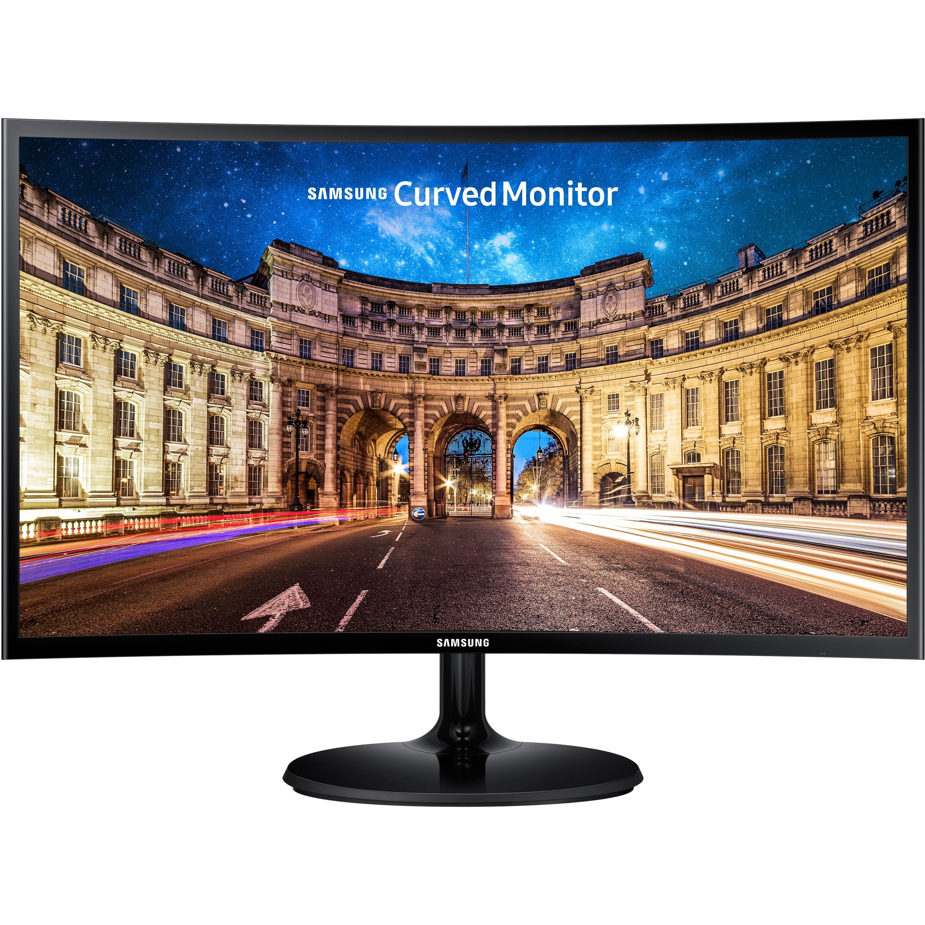 Samsung C27F390 27" Class Full HD Curved Screen LCD Monitor - 16:9 - High Glossy Black - TAA Compliant - C27F390FHN