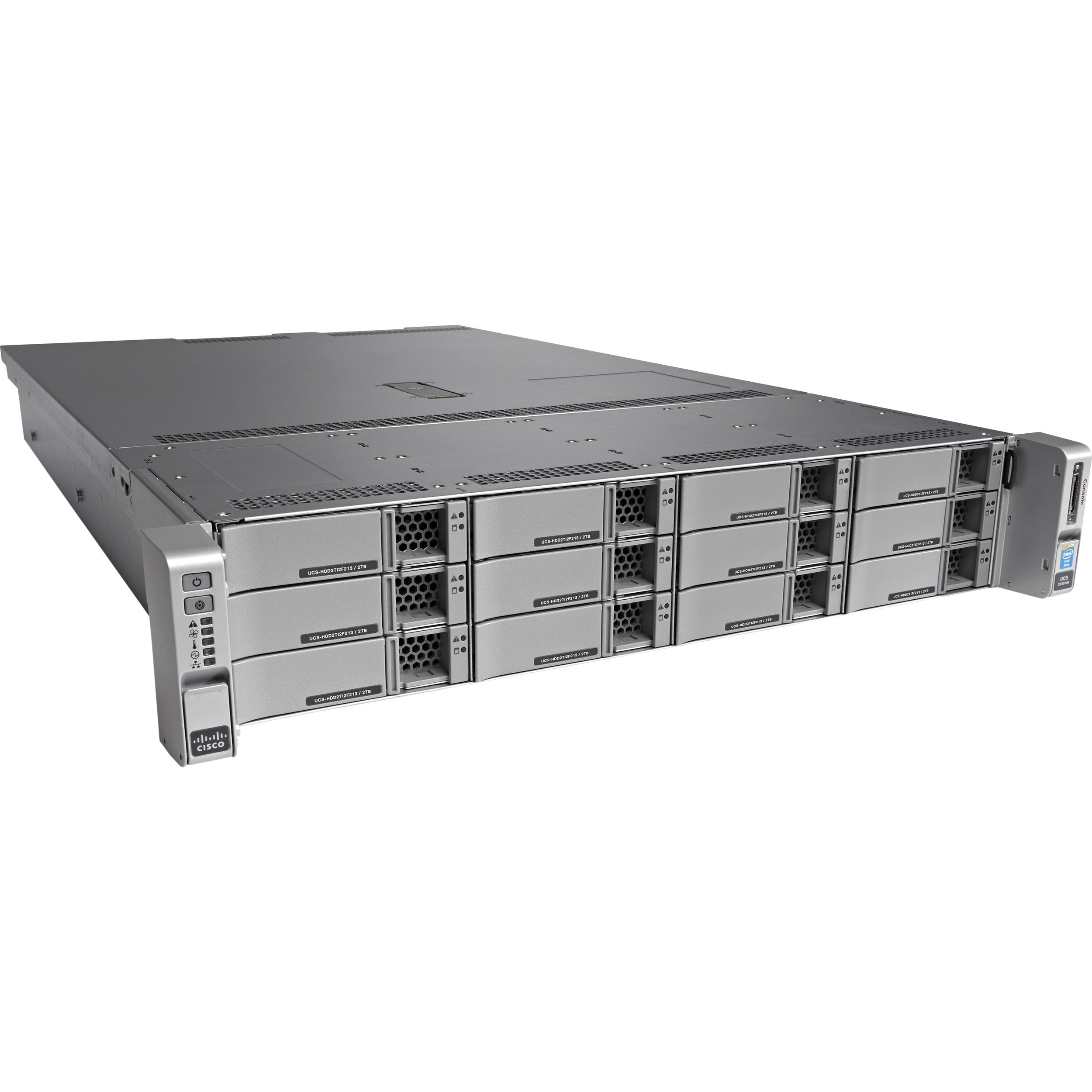 Cisco C240 M4 2U Rack Server - 2 x Intel Xeon E5-2680 v4 2.40 GHz - 256 GB RAM - 72 TB HDD - (12 x 6TB) HDD Configuration - Serial ATA Controller - UCS-SPBD-C240M4L2T