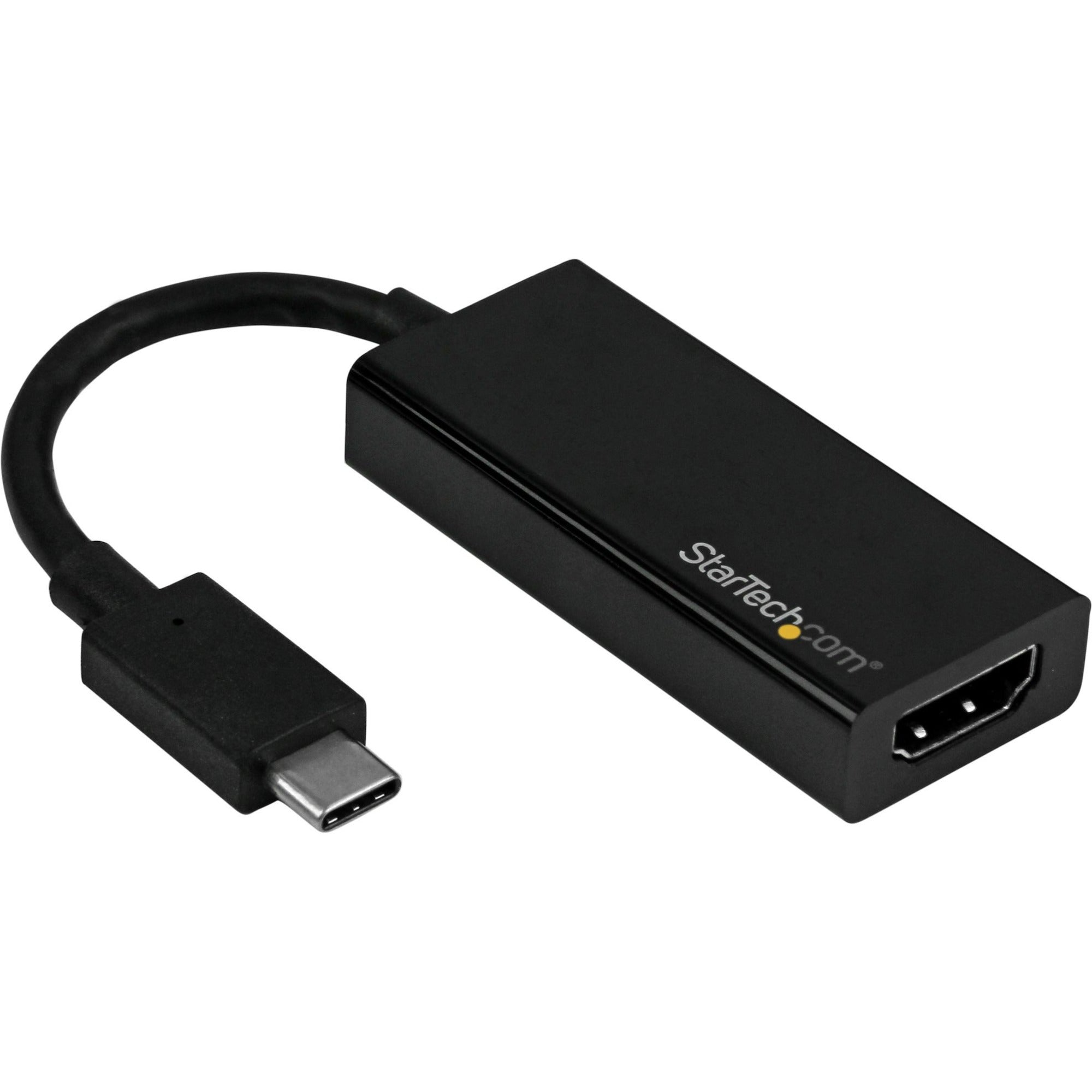 StarTech.com USB C to HDMI Adapter - 4K 60Hz - Thunderbolt 3 Compatible - USB-C Adapter - USB Type C to HDMI Dongle Converter - CDP2HD4K60