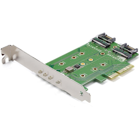 StarTech.com M.2 Adapter &acirc;&euro;" 3 Port &acirc;&euro;" 1 x PCIe (NVMe) M.2 &acirc;&euro;" 2 x SATA III M.2 &acirc;&euro;" SSD PCIE M.2 Adapter &acirc;&euro;" M2 SSD &acirc;&euro;" PCI Express SSD - PEXM2SAT32N1