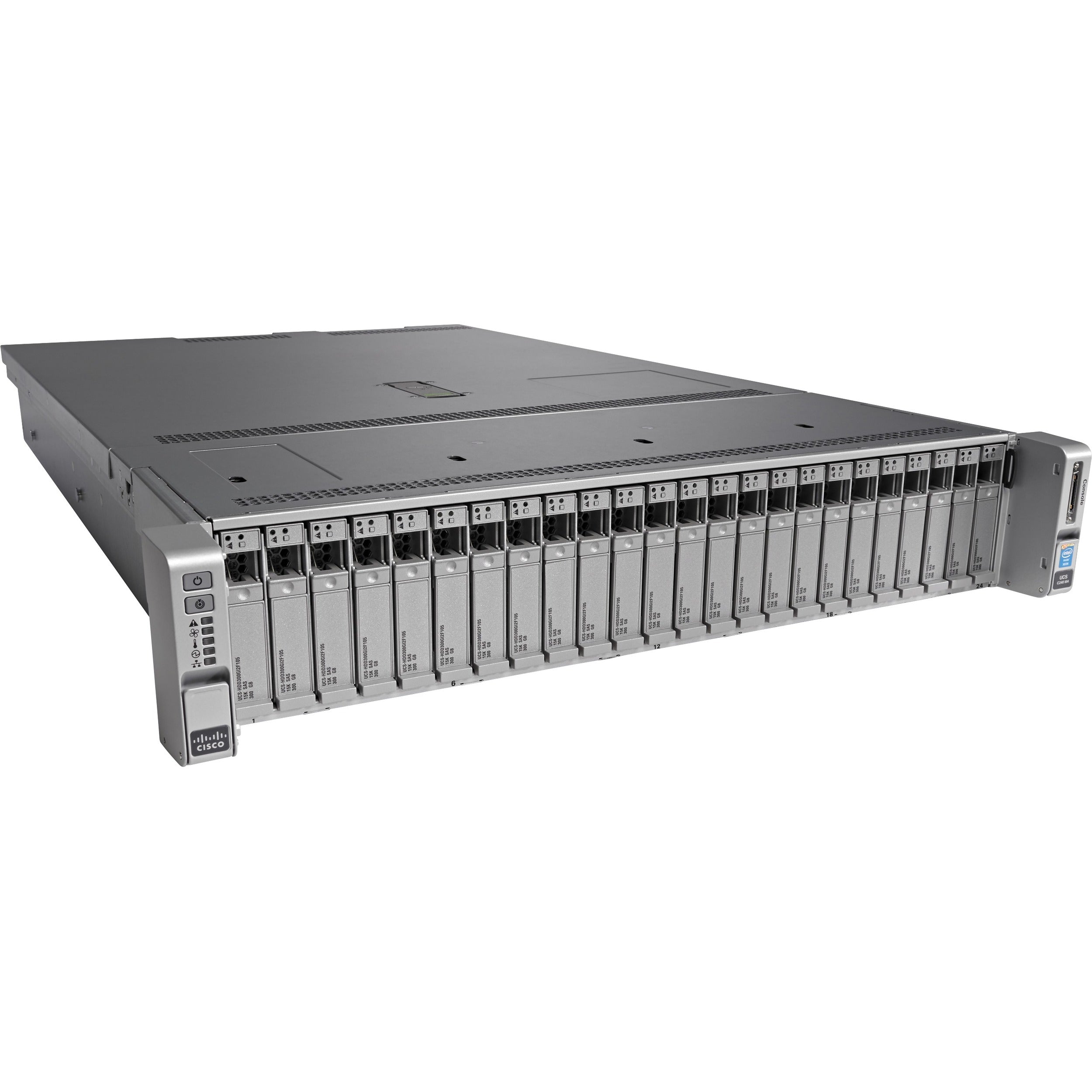 Cisco C240 M4 2U Rack Server - 2 x Intel Xeon E5-2650 v4 2.20 GHz - 64 GB RAM - 12Gb/s SAS Controller - UCS-SPR-C240M4-BA2