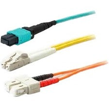 AddOn 25m ASC (Male) to LC (Male) Yellow OS2 Duplex Fiber OFNR (Riser-Rated) Patch Cable - ADD-ASC-LC-25M9SMF