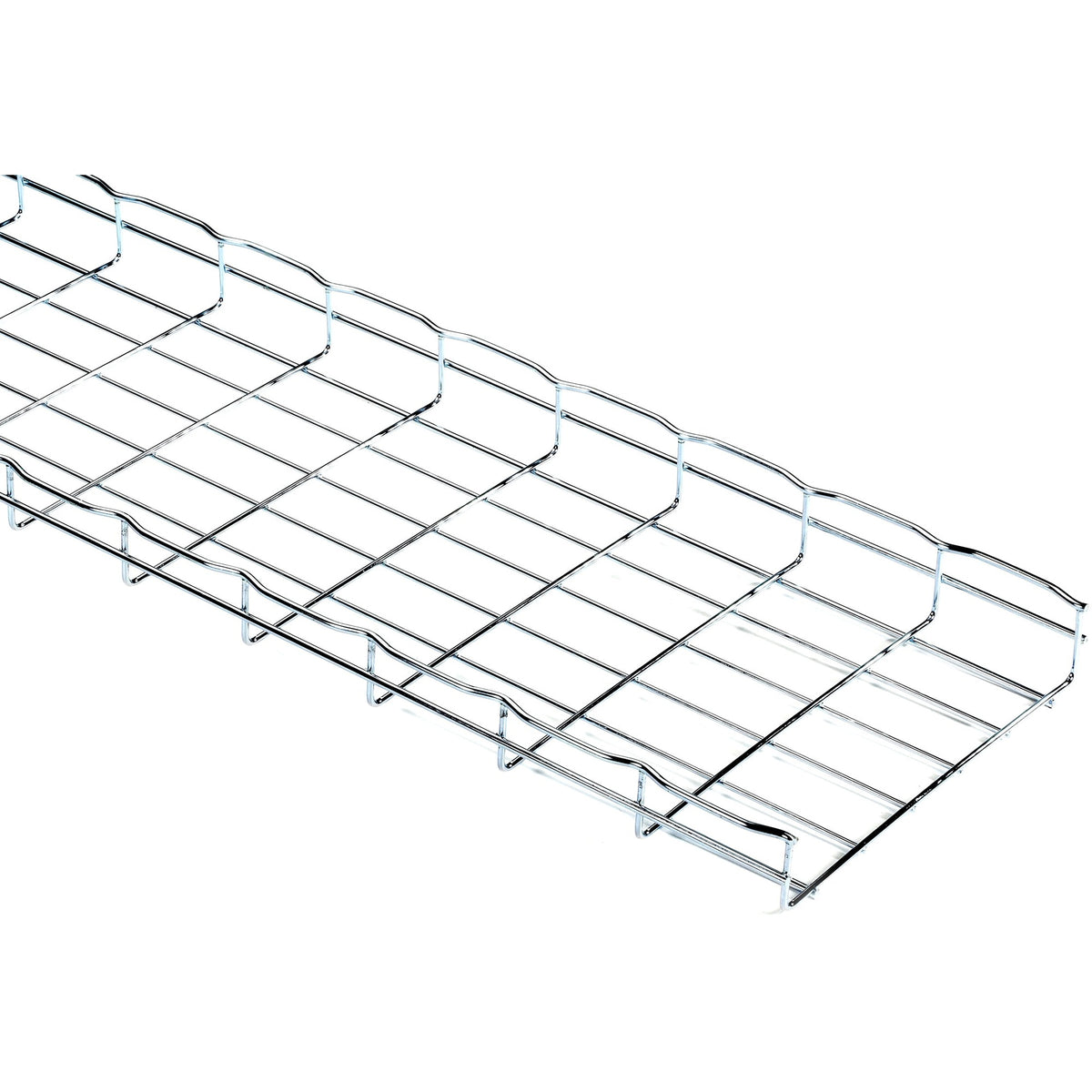Black Box Basket Tray Section - 2"H x 10'L x 12"W, Steel, 3-Pack - RM784-3PK