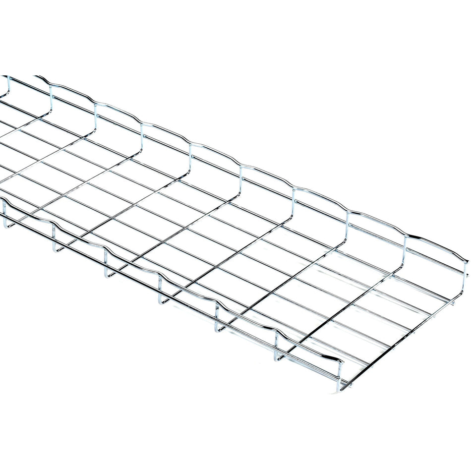 Black Box Basket Tray Section - 2"H x 10'L x 12"W, Steel, 3-Pack - RM784-3PK
