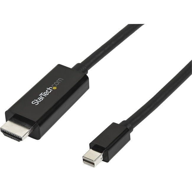 StarTech.com 10ft (3m) Mini DisplayPort to HDMI Cable, 4K 30Hz Video, Mini DP to HDMI Adapter/Converter Cable, mDP to HDMI Monitor/Display - MDP2HDMM3MB