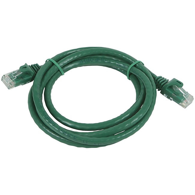 Monoprice FLEXboot Series Cat6 24AWG UTP Ethernet Network Patch Cable, 3ft Green - 11337