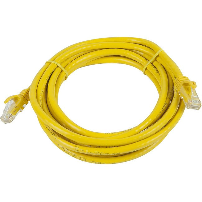 Monoprice FLEXboot Series Cat6 24AWG UTP Ethernet Network Patch Cable, 14ft Yellow - 11258