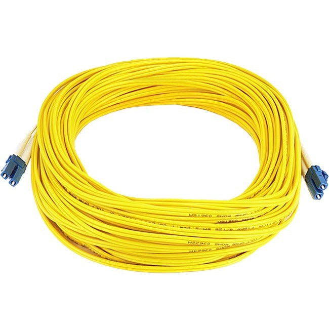 Monoprice Fiber Optic Cable, LC/LC, Single Mode, Duplex - 25 meter (9/125 Type) - Yellow - 7629