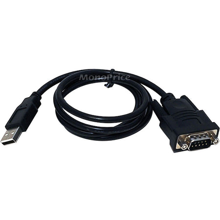 Monoprice USB to Serial Convert Cable ( DB9M / USB A Male) - 3FT - 3726