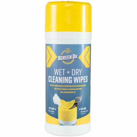 Digital Innovations ScreenDr Wet/Dry Streak-Free Wipes, 70-pack - 40308