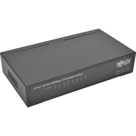 Tripp Lite by Eaton 8-Port 10/100/1000 Mbps Desktop Gigabit Ethernet Unmanaged Switch, Metal Housing - NG8