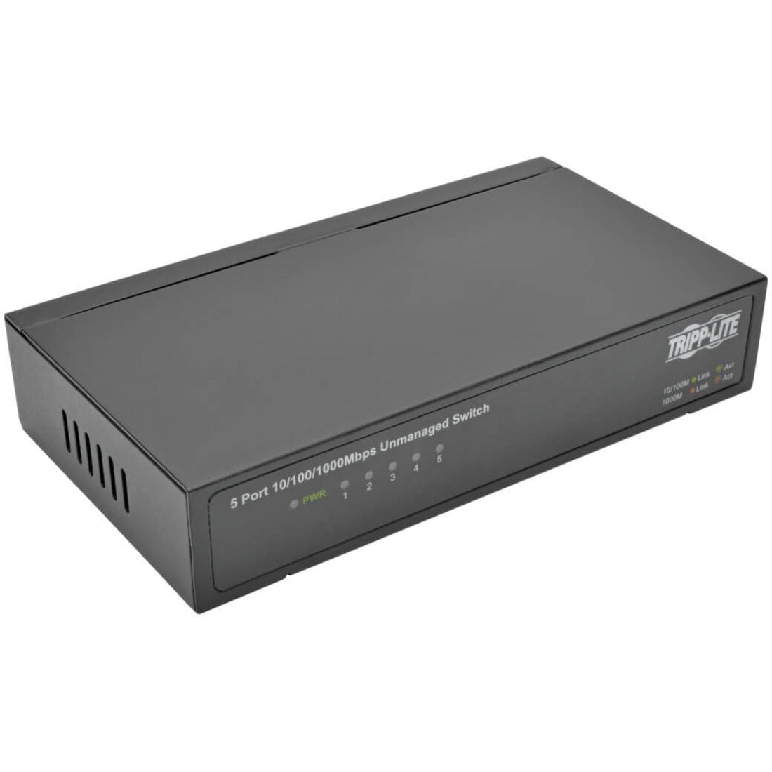 Tripp Lite by Eaton 5-Port 10/100/1000 Mbps Desktop Gigabit Ethernet Unmanaged Switch, Metal Housing - NG5