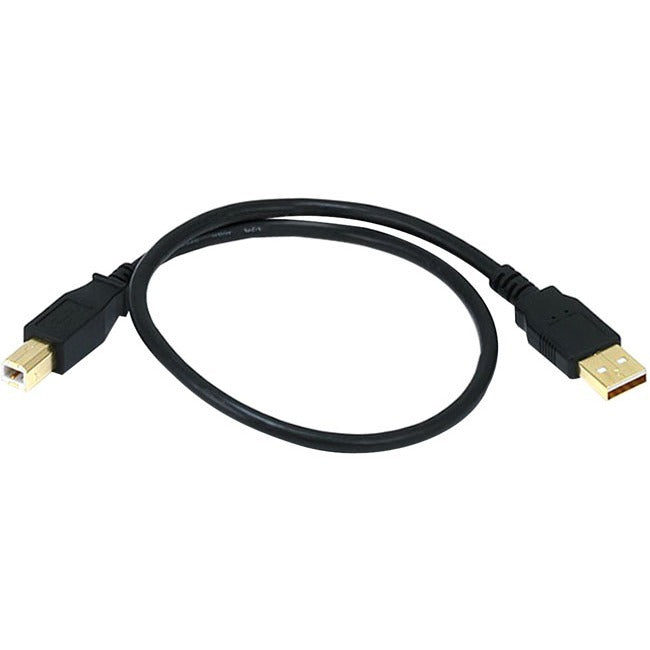 Monoprice 1.5ft USB 2.0 A Male to B Male 28/24AWG Cable - (Gold Plated) - 5436
