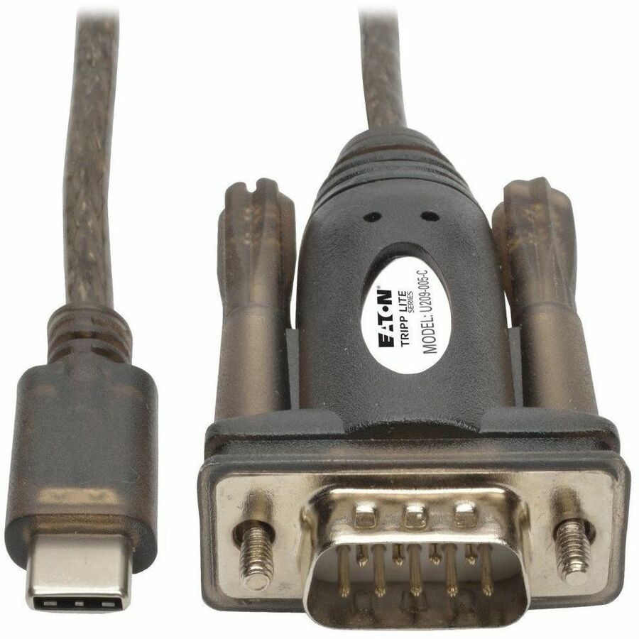 Eaton Tripp Lite Series USB-C to RS232 (DB9) Serial Adapter Cable (M/M), 5 ft. (1.52 m) - U209-005-C
