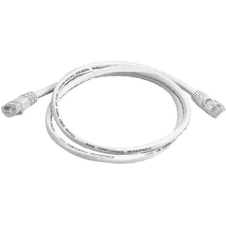 Monoprice Cat6 24AWG UTP Ethernet Network Patch Cable, 3ft White - 2299