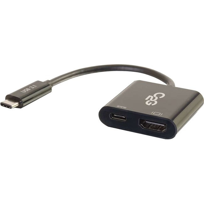 C2G USB C to 4K HDMI Adapter with Power Delivery - 29531